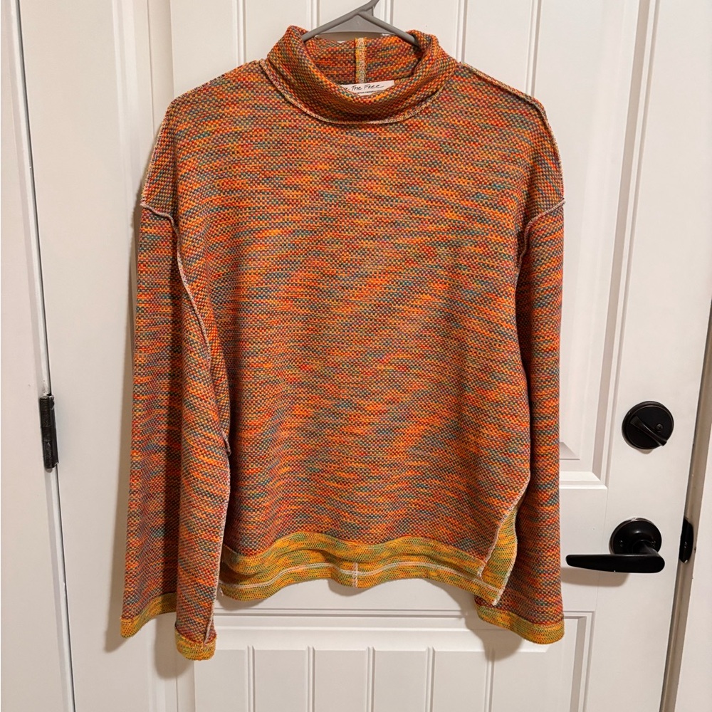 We The Free Multicolor Cowl Neck Sweater